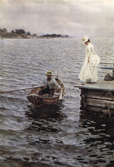 Anders Zorn, imo the artist who best can paint water with watercolours.